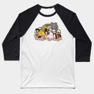 Cute Animals with Lots of Easter Eggs Baseball T-Shirt